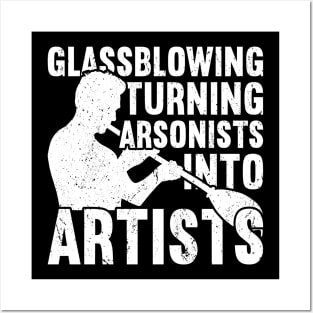Glassblowing Glass Blower Glass Blowing Glassblower Posters and Art